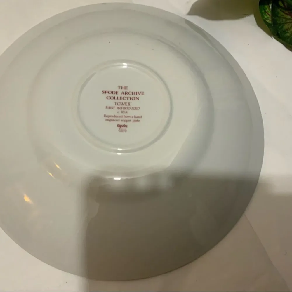 SPODE SALAD BOWL 9” Pink Tower Design C.1814 V England G15